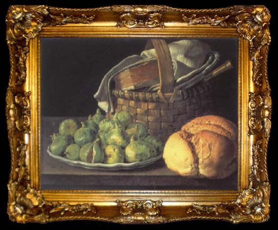 framed  Melendez, Luis Eugenio Style life with figs, ta009-2